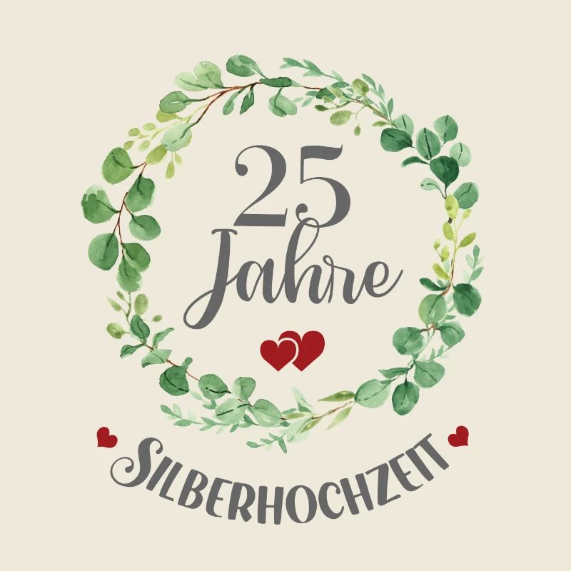 25 Jahre Verheiratet Silber Ehe 25. Silberhochzeit