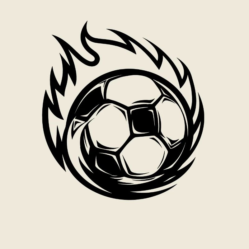 Fußball Cartoon Stil