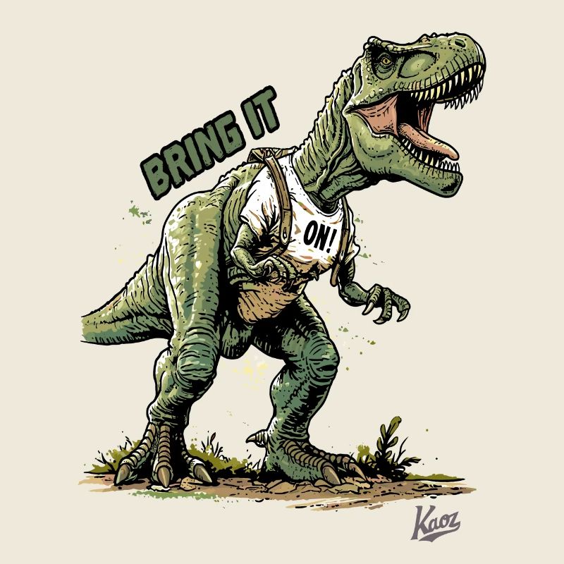 Dinosaure Rex géant : Dino, allez !