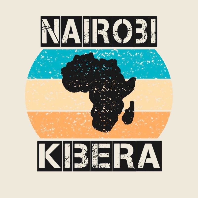 Nairobi Kibera Afrique vintage coucher de soleil style