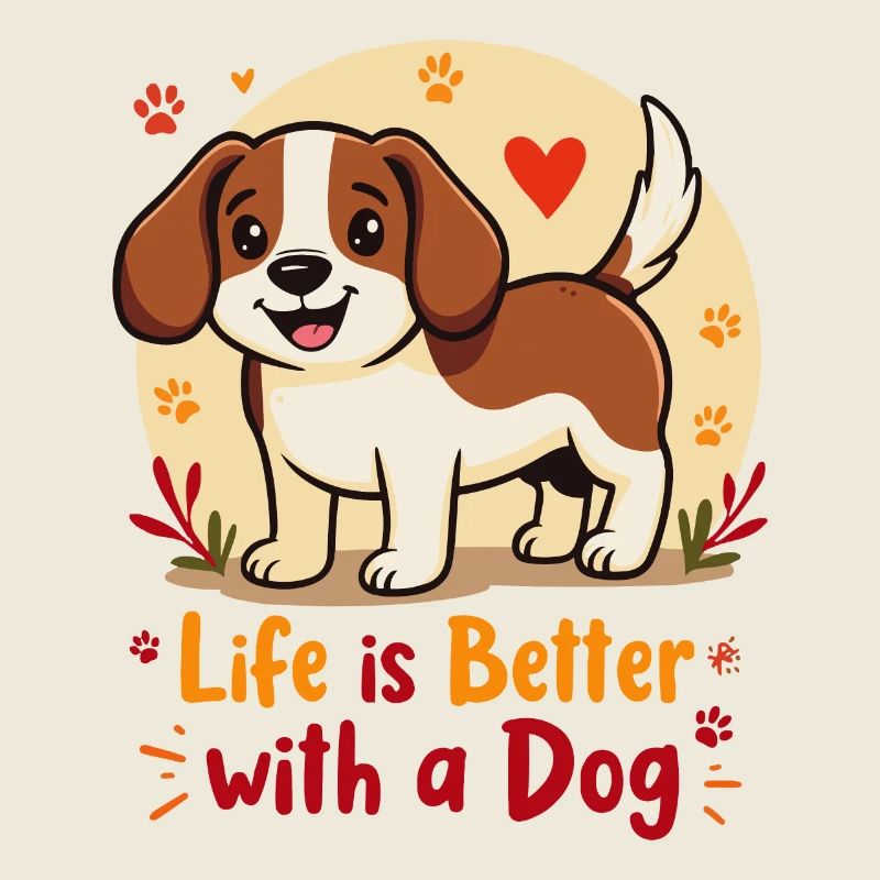 LIFE IS BETTER WITH A DOG