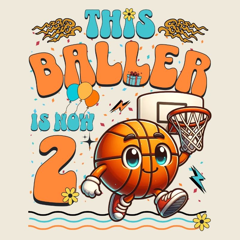 Basketball 2. Geburtstag Kindergeburtstag