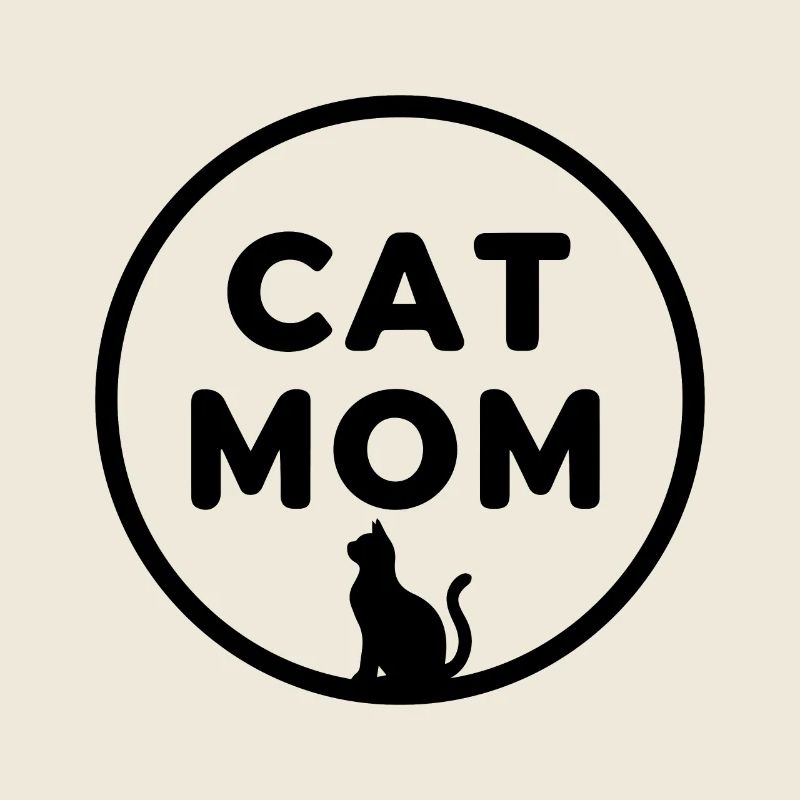 KATZENMAMA (DUNKLES TEXTDESIGN)