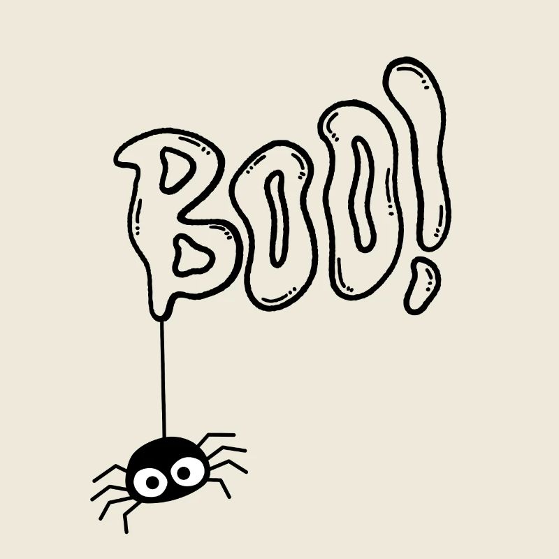 Boo Halloween Spinne