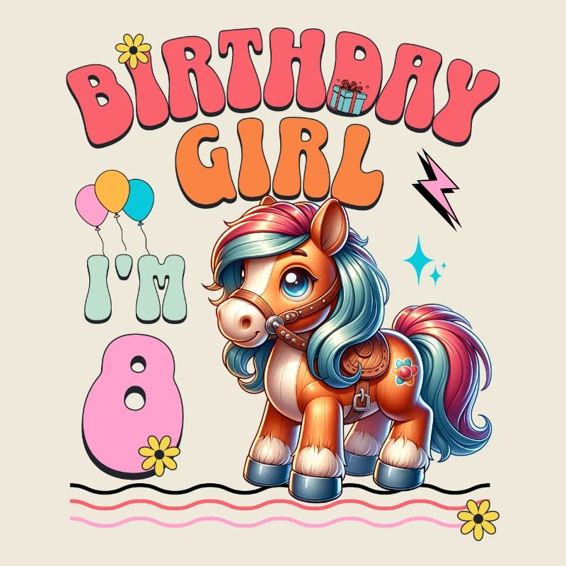 8e anniversaire fille équitation