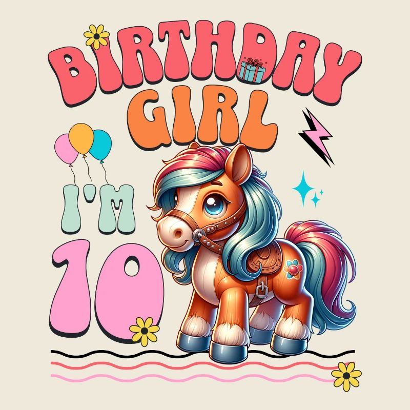 10. Geburtstag Mädchen Pferd Reiten