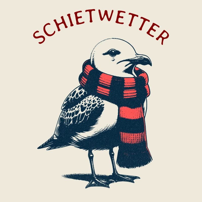 Mauvais temps mouette