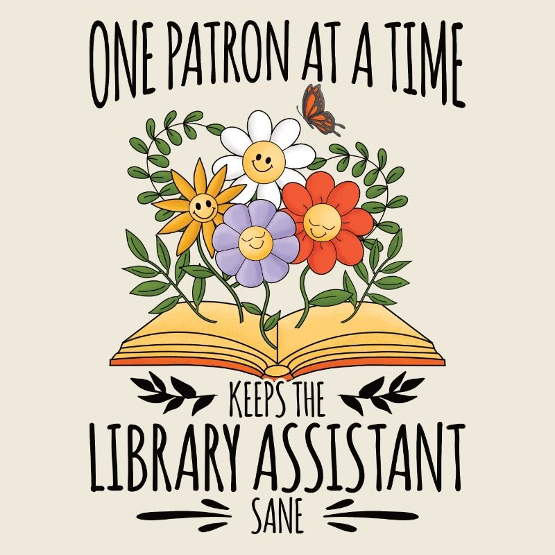 Aide de bibliothèque Drôle Assistant de bibliothèque