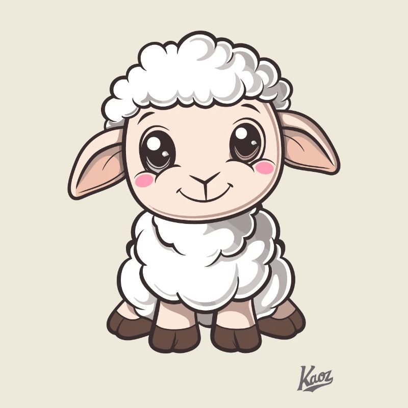 Süßes kleines Schäfchen