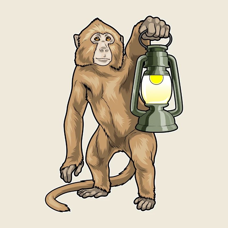 Lanterne Singe