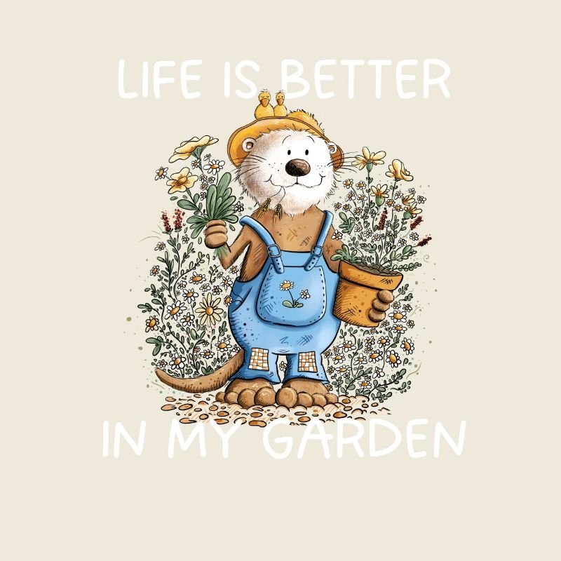 Garten Spruch Otter Gärtner