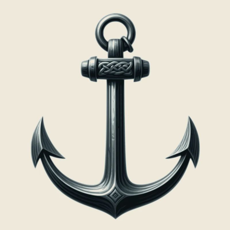 Historischer Anker mit Nautischem Design