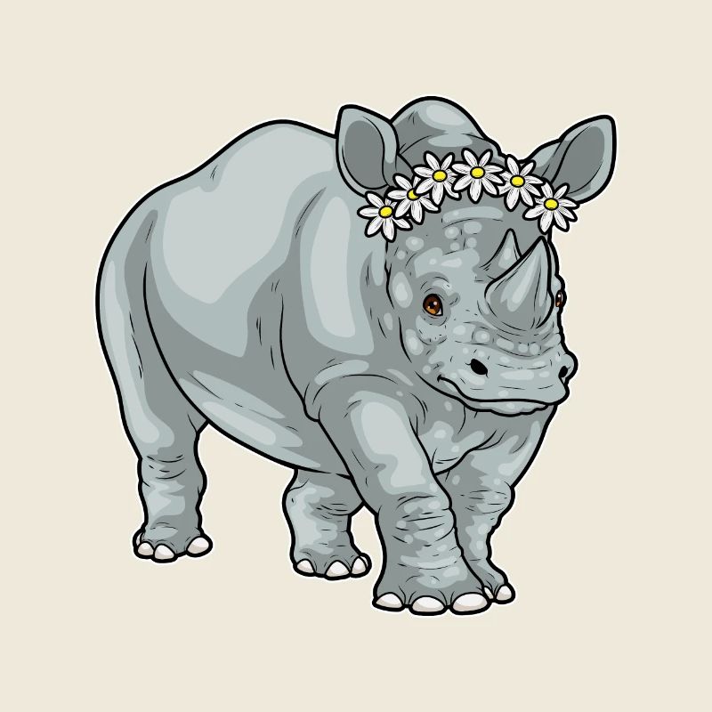 Nashorn Gänseblümchen Blumen