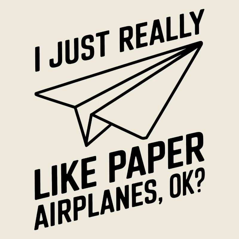 Papierflieger Spruch Witz Papierflugzeug Geschenk