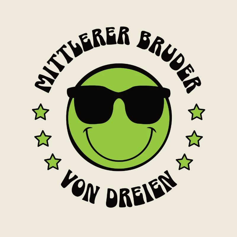 Mittlerer Bruder Partnerlook Geschwister Drillinge