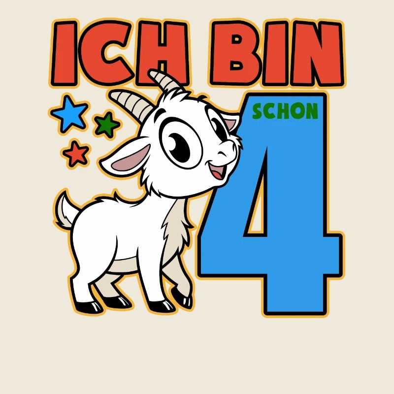Ich bin schon 4 Geburtstag - niedlich