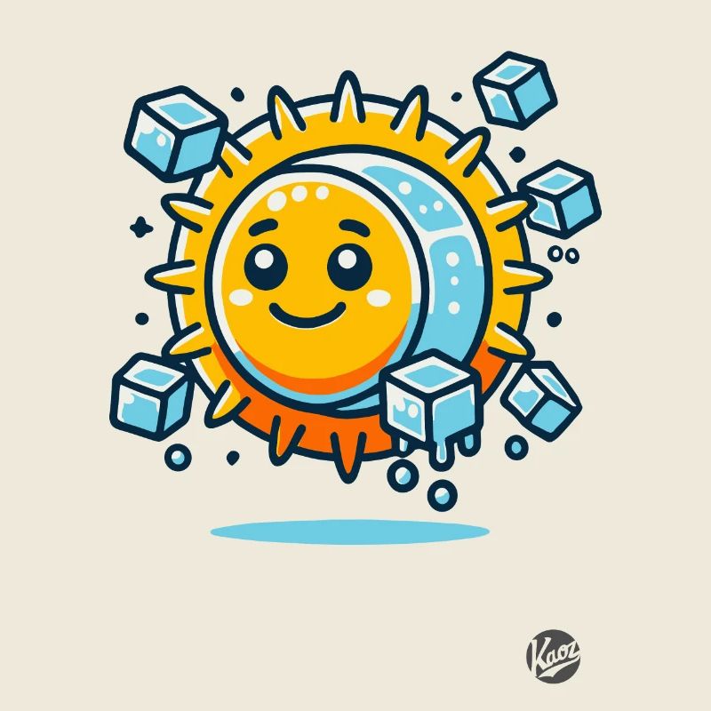 A cool and a happy sun
