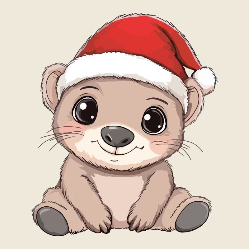 Wombat Noël mignon Noël mignon Noël