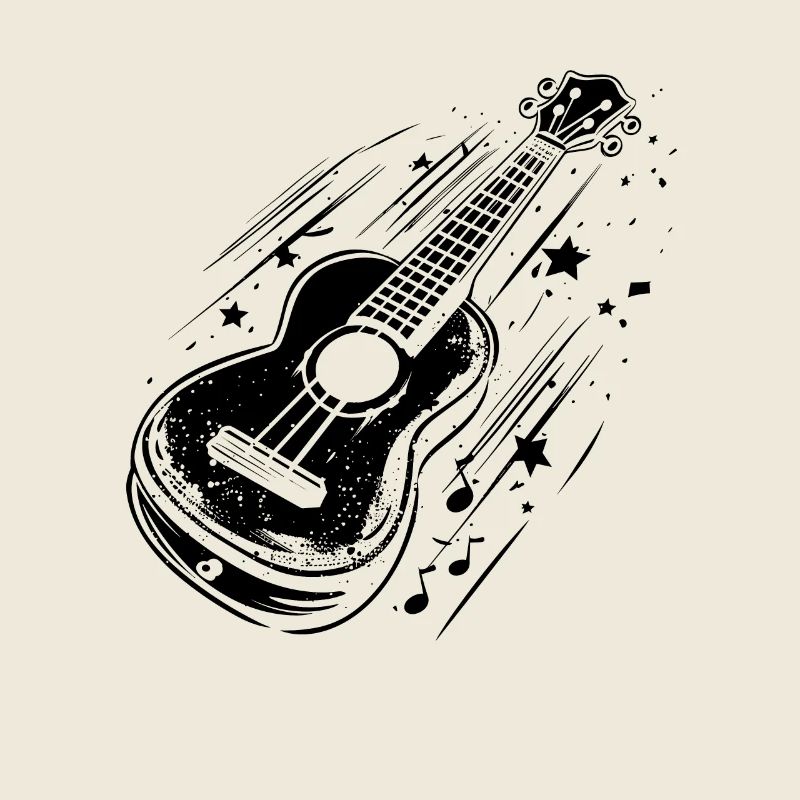 Ukulele Drawing