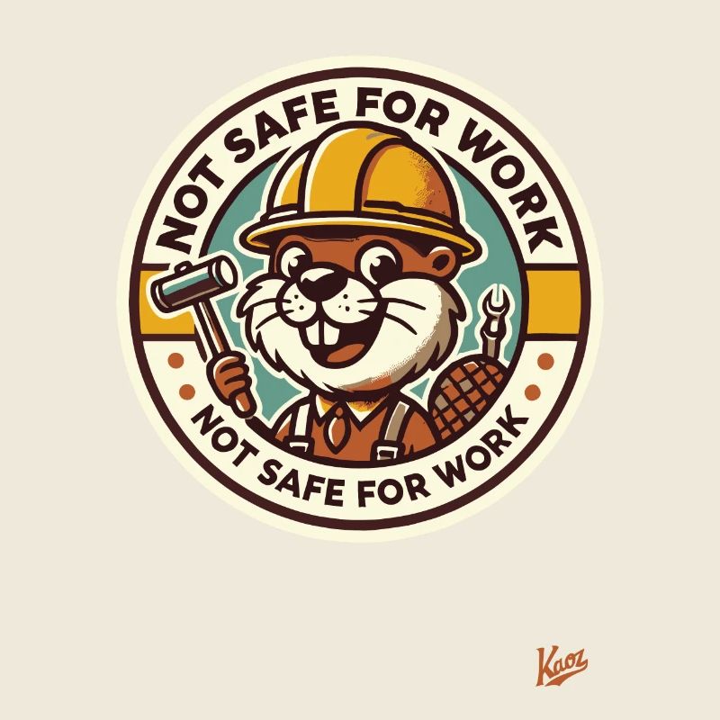 Not safe for work, construction worker beaver