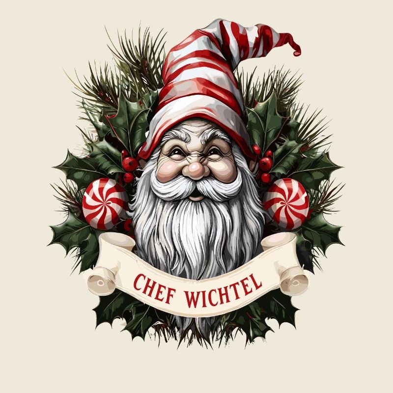 Gnome de Noël en chef