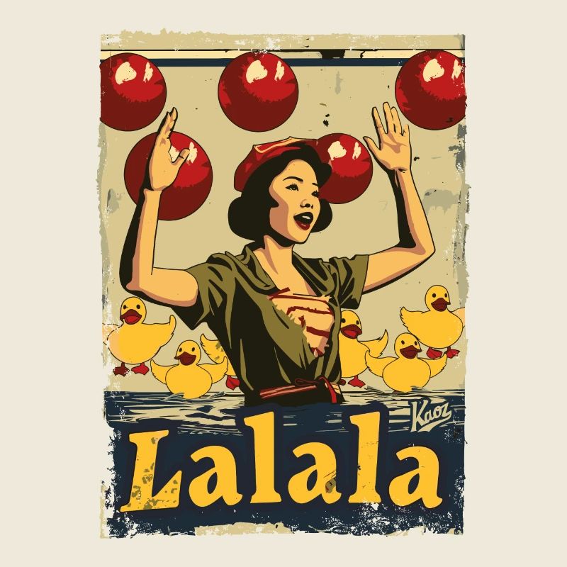Asiatische Gummiente Lied Lalala