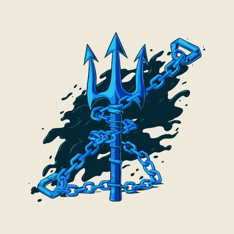 CHAÎNES ENROULÉES AUTOUR DU TRIDENT