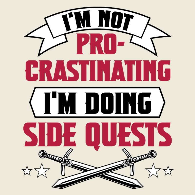 Geschenkidee Gamer Zocker MMORPG Side Quest