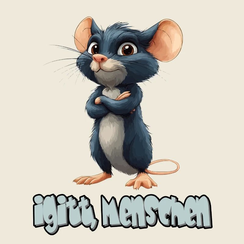 Lustige Ratte Mit Spruch, Igitt, Menschen