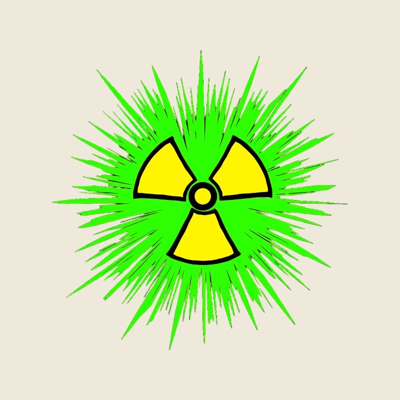 Nuklear Radioaktiv Chemie Atomkraft Nuklearzeichen