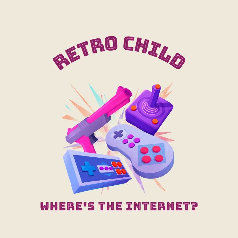 Retro child - Où est Internet ?
