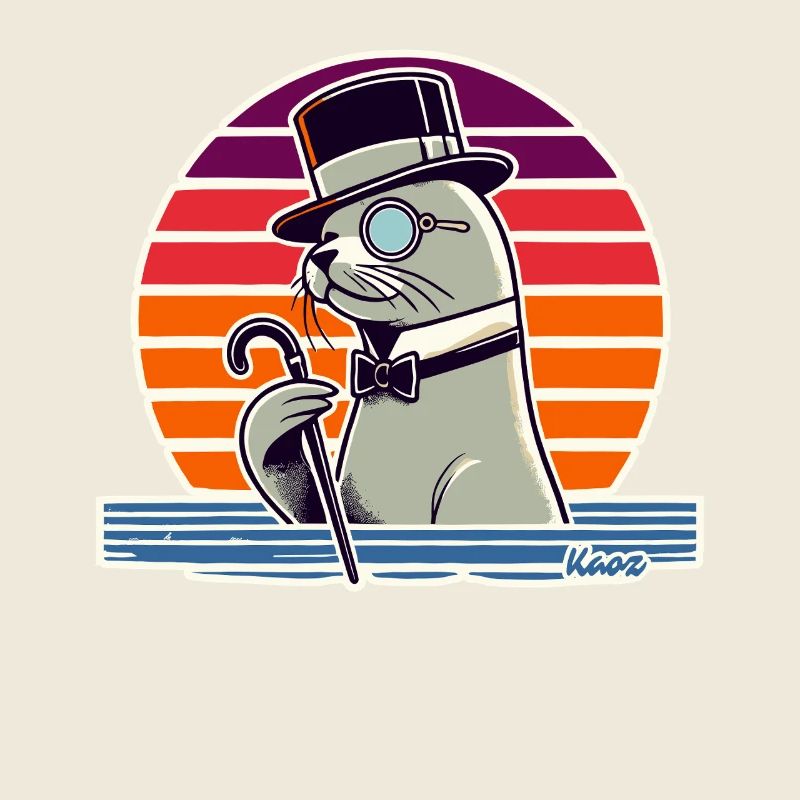 Gentleman-Robbe mit Spazierstock