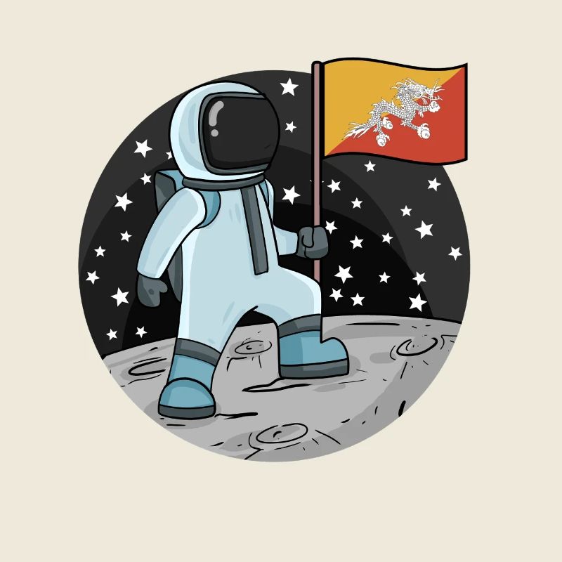 Drapeau des astronautes du Bhoutan