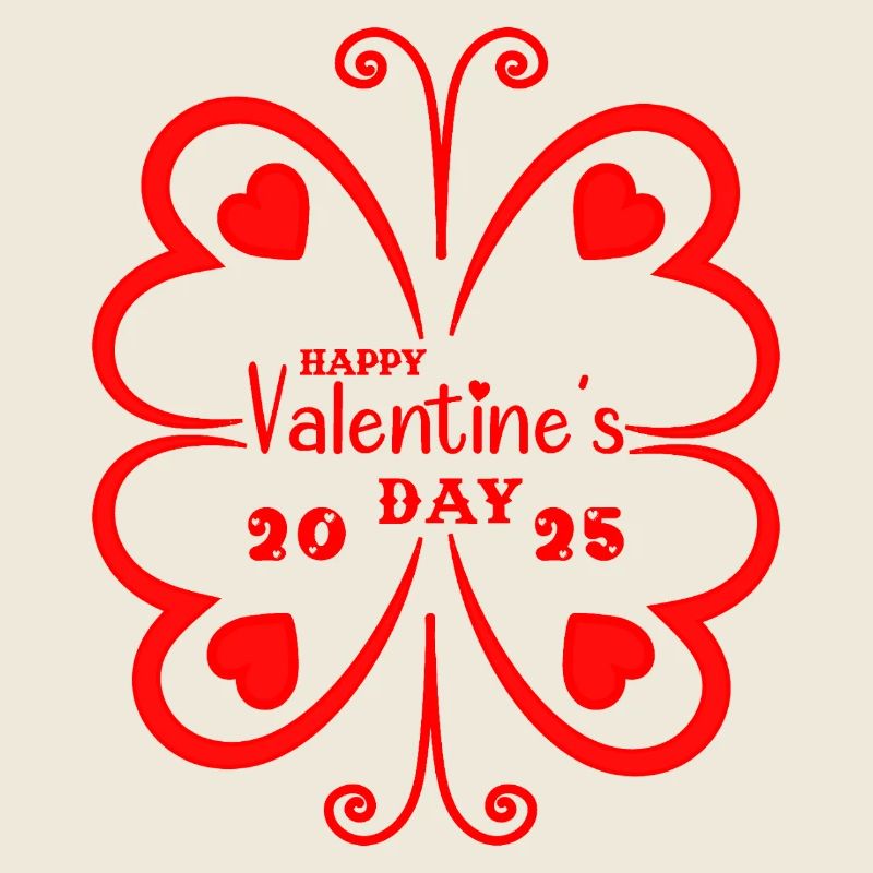 T-shirt Joyeuse Saint Valentin Papillon 2025