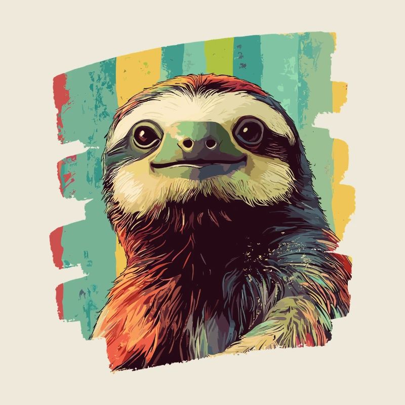 Faultier Retro
