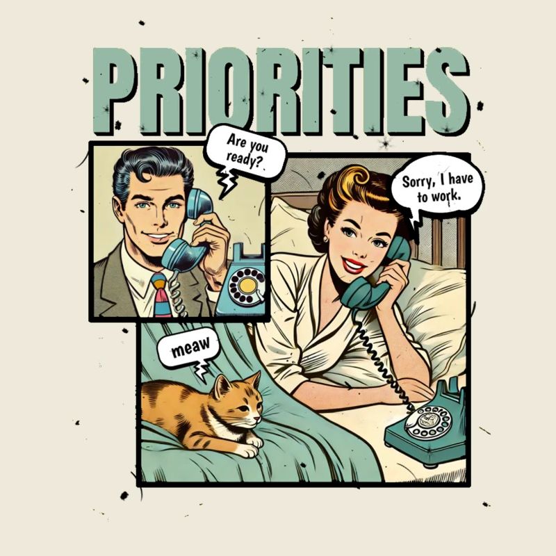 Cat Lover Priority Cats Mom Funny