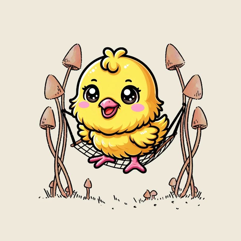 Hanging Out Chilling Hammock Chick Kids Child Baby