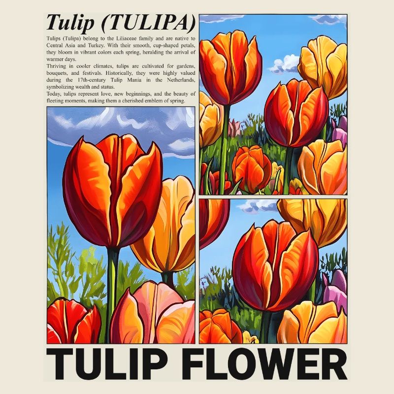 Tulip Flower Nature Spring Botanical Gift