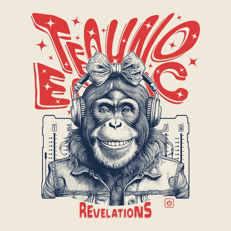 Monkey Grooves Shirt: Tanz hoch; bleib Ecstatic!