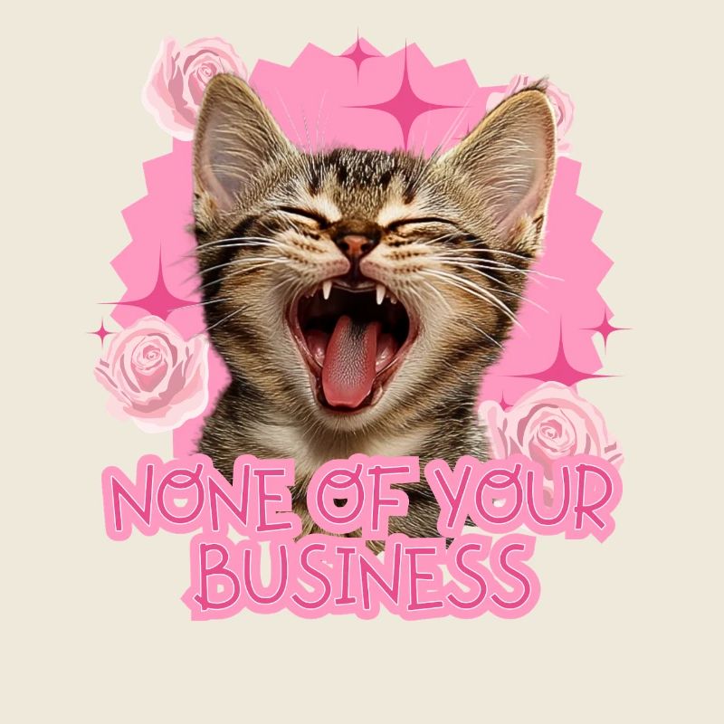 Chat avec un dicton effronté : Blague pour les fans de chats