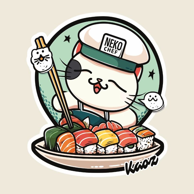 Neko Sushi Chef – Funny Cat Kitchen