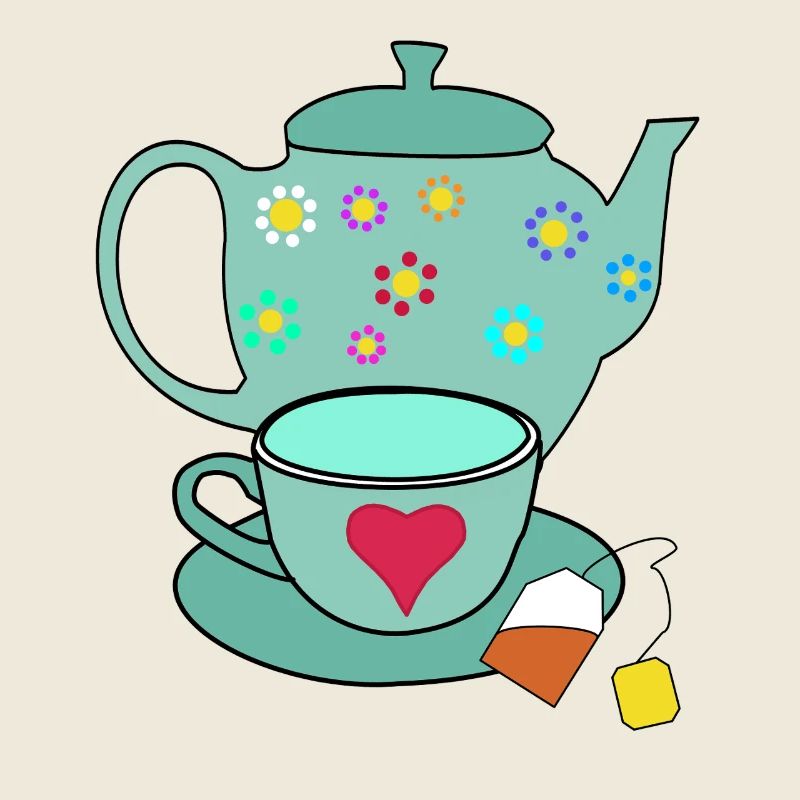 Tee Teekanne Teebeutel Tasse Teetasse