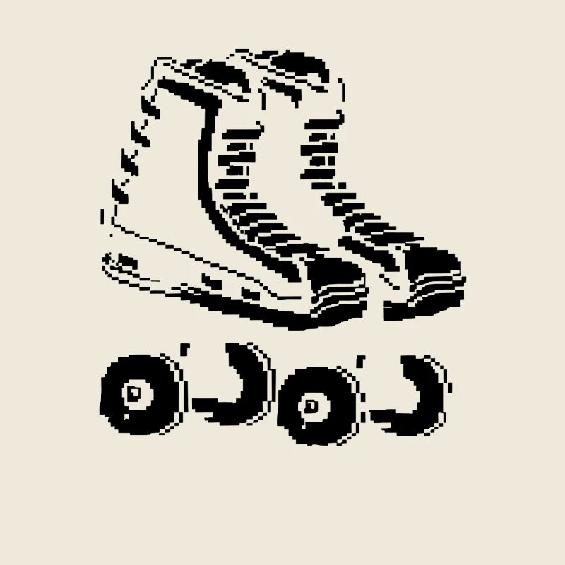 Roller Skates Pixel Art