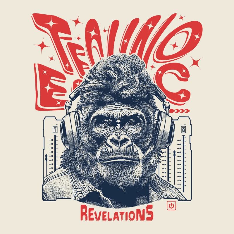 Chemise Techno Gorilla – Urban Sound & Style