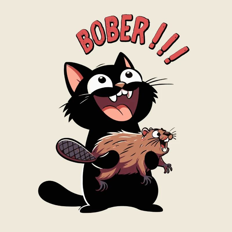 L’hyper chat crie « Bober !! » - Animal freak out