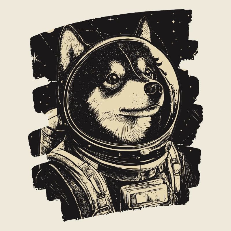 Astronaute husky