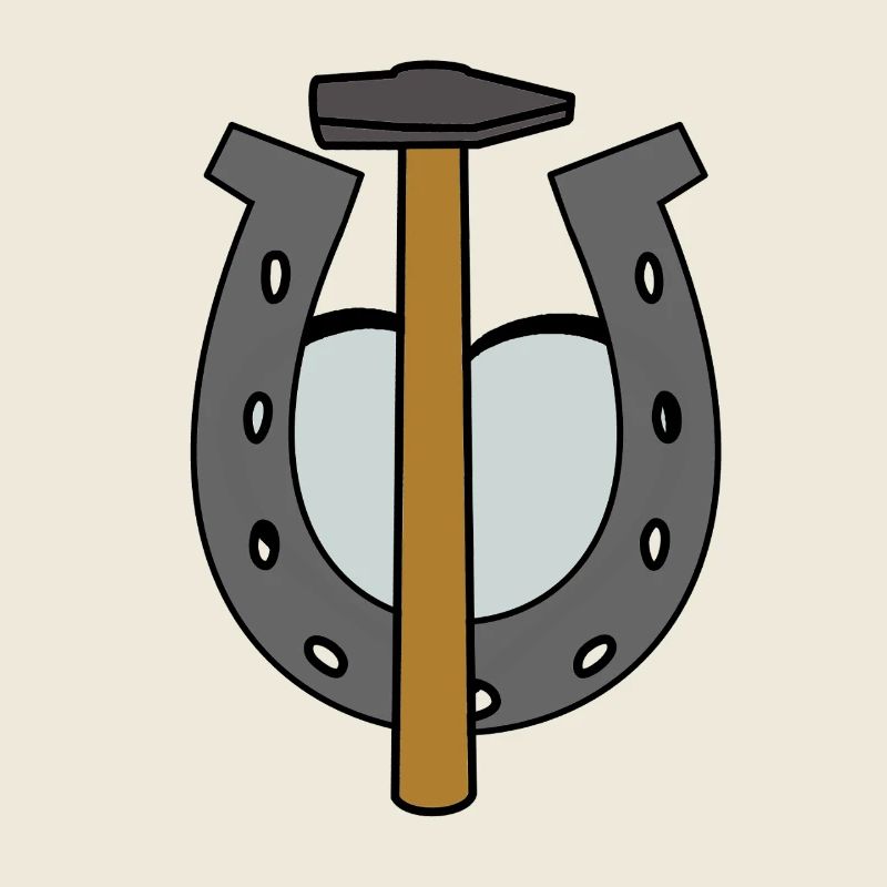 Sabot Cheval Maréchal-ferrant Fer à cheval Forgeron Forgeron