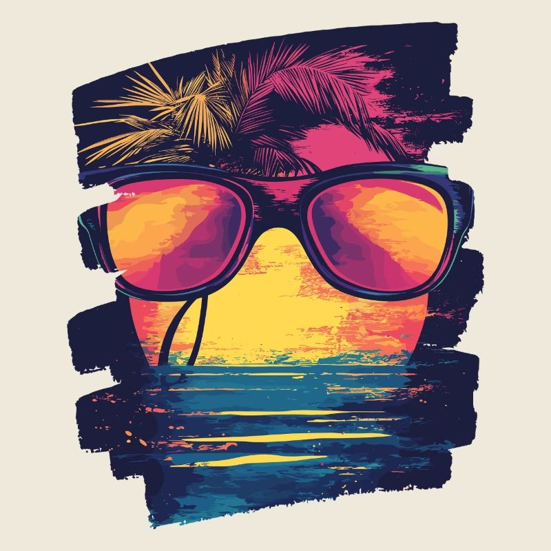 Sunglasses Summer Palm Trees