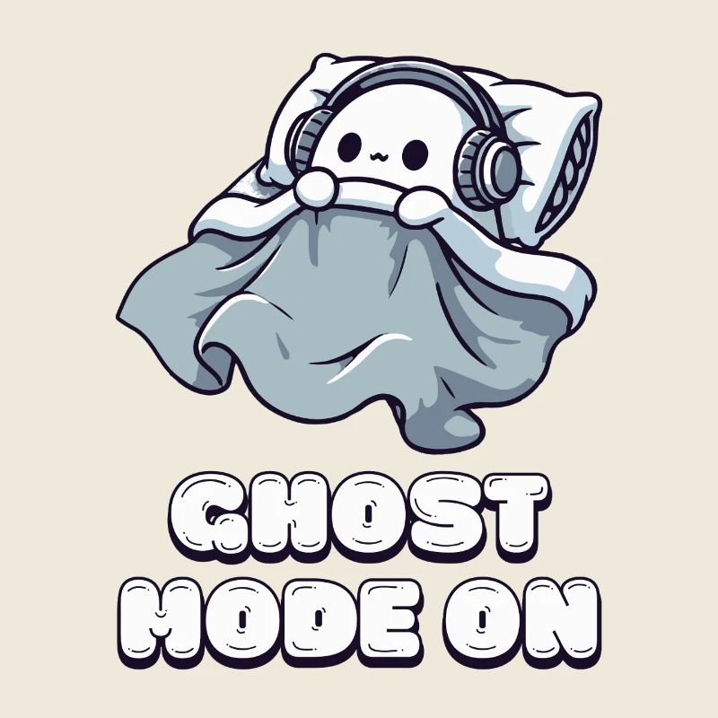Ghost Mode On – Ghost Mode Activated Sleep Shirt