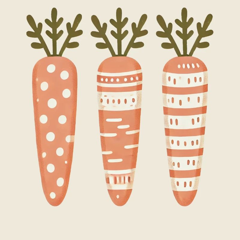Easter Carrot Pattern Cute Cute